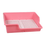 Maxbell Pet Dog Toilet Puppy Training Potty Tray Removable Anti Splashing Indoor Pink