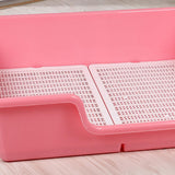 Maxbell Pet Dog Toilet Puppy Training Potty Tray Removable Anti Splashing Indoor Pink
