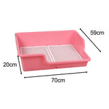 Maxbell Pet Dog Toilet Puppy Training Potty Tray Removable Anti Splashing Indoor Pink