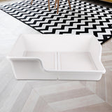 Maxbell Pet Dog Toilet Puppy Training Potty Tray Removable Anti Splashing Indoor White