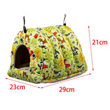 Maxbell Parrot Cage Hanging Hammock Birdhouse Comfortable Bird Nest for Hamster L