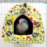 Maxbell Parrot Cage Hanging Hammock Birdhouse Comfortable Bird Nest for Hamster L