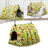 Maxbell Parrot Cage Hanging Hammock Birdhouse Comfortable Bird Nest for Hamster L