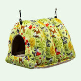 Maxbell Parrot Cage Hanging Hammock Birdhouse Comfortable Bird Nest for Hamster S