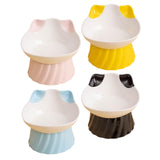 Maxbell Cat Bowl Tilted Dispenser Anti Slip Raised Cat Dishes for Travel Puppy Pink