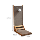 Maxbell Vertical Cat Scratcher with Hanging Toy Ball Thickened for Kitty Indoor Cats
