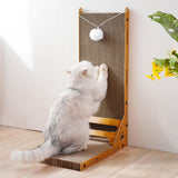 Maxbell Vertical Cat Scratcher with Hanging Toy Ball Thickened for Kitty Indoor Cats