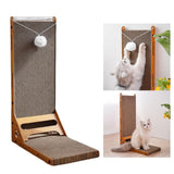 Maxbell Vertical Cat Scratcher with Hanging Toy Ball Thickened for Kitty Indoor Cats