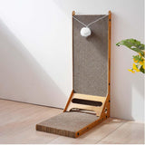 Maxbell Vertical Cat Scratcher with Hanging Toy Ball Thickened for Kitty Indoor Cats