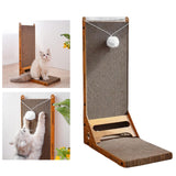 Maxbell Vertical Cat Scratcher with Hanging Toy Ball Thickened for Kitty Indoor Cats