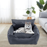 Maxbell Pet Booster Seat Travel Carrier with Seat Belt and Leash Kitten Dog Car Seat Black