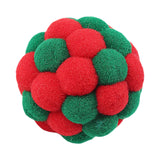 Maxbell Cat Toy Balls with Bells Soft Indoor Cats Kitty Kitten Interactive Cat Toys Red Green