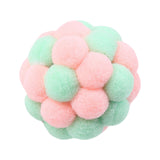 Maxbell Cat Toy Balls with Bells Soft Indoor Cats Kitty Kitten Interactive Cat Toys Pink Green