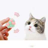 Maxbell Cat Toy Balls with Bells Soft Indoor Cats Kitty Kitten Interactive Cat Toys Pink Green