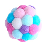 Maxbell Cat Toy Balls with Bells Soft Indoor Cats Kitty Kitten Interactive Cat Toys Pink Purple Blue
