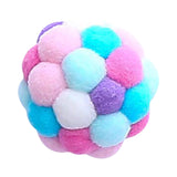 Maxbell Cat Toy Balls with Bells Soft Indoor Cats Kitty Kitten Interactive Cat Toys Pink Purple Blue