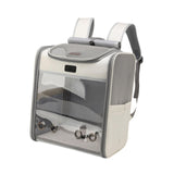 Maxbell Portable Cat Carrier Backpack Travel Bag Carrying Bag Outdoor for Puppy Gray