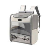 Maxbell Portable Cat Carrier Backpack Travel Bag Carrying Bag Outdoor for Puppy Gray