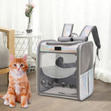 Maxbell Portable Cat Carrier Backpack Travel Bag Carrying Bag Outdoor for Puppy Colorful
