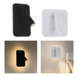 Maxbell Rotatable Wall Lamp Nordic Style Home Switch Adjustable Sconce Lamp Corridor black