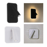 Maxbell Rotatable Wall Lamp Nordic Style Home Switch Adjustable Sconce Lamp Corridor black