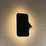 Maxbell Rotatable Wall Lamp Nordic Style Home Switch Adjustable Sconce Lamp Corridor black