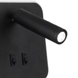 Maxbell Rotatable Wall Lamp Nordic Style Home Switch Adjustable Sconce Lamp Corridor black