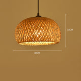 Maxbell Rattan Lamp Shade Lighting Ceiling Chandeliers for Bar living Room