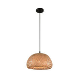 Maxbell Rattan Lamp Shade Lighting Ceiling Chandeliers for Bar living Room