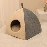 Maxbell Cave House Semi Enclosed Warm Nest with Washable Cushioned Pillow Cat Beds 32cmx32cmx35cm