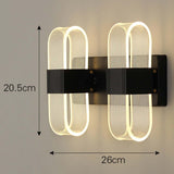 Maxbell wall Sconce light Decor Lights Decor Fixture Bedside Hallway Black Vertical