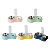 Maxbell Feeding Dishes Food and Water Feeder Water Bowl Pet Bowl for Pet Supplies pink