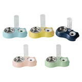 Maxbell Feeding Dishes Food and Water Feeder Water Bowl Pet Bowl for Pet Supplies pink