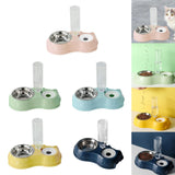 Maxbell Feeding Dishes Food and Water Feeder Water Bowl Pet Bowl for Pet Supplies pink
