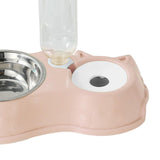 Maxbell Feeding Dishes Food and Water Feeder Water Bowl Pet Bowl for Pet Supplies pink