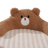 Maxbell Cute Pet Sofa Warm Cushion with 22cm Backrest for Cat Small Dogs Washable Bear