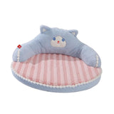 Maxbell Cute Pet Sofa Warm Cushion with 22cm Backrest for Cat Small Dogs Washable Cat