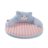 Maxbell Cute Pet Sofa Warm Cushion with 22cm Backrest for Cat Small Dogs Washable Cat