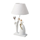 Maxbell Tabletop Resin Lovers Couple Ornament Bedroom Table Lamp USB Light Modern With Balloon