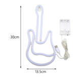 Maxbell Fashion Guitar LED Neon Lights Reusable for Room Holiday Wall Decoration