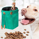 Maxbell Dogs Treat Pouch Training Bag Food Snack Storage Bag Training Treat Bag green