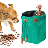 Maxbell Dogs Treat Pouch Training Bag Food Snack Storage Bag Training Treat Bag green