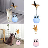 Maxbell Treat Dispenser Toy Teaser Food Dispenser Tumbler for Puppy Kitten Blue