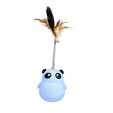 Maxbell Treat Dispenser Toy Teaser Food Dispenser Tumbler for Puppy Kitten Blue