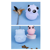Maxbell Treat Dispenser Toy Teaser Food Dispenser Tumbler for Puppy Kitten Blue