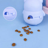 Maxbell Treat Dispenser Toy Teaser Food Dispenser Tumbler for Puppy Kitten Blue