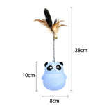 Maxbell Treat Dispenser Toy Teaser Food Dispenser Tumbler for Puppy Kitten Blue
