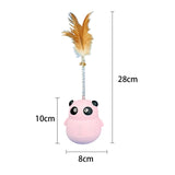 Maxbell Treat Dispenser Toy Teaser Food Dispenser Tumbler for Puppy Kitten Pink