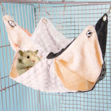 Maxbell Hamster Hammock Bed Playing Sleeping Bedding for Rat Sugar Glider Parrot Black 30cm