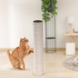 Maxbell 1Pack Scratch Post Refill Pole Grinding Claw Protect cat Nails Sisal Rope Beige H 12.5CM